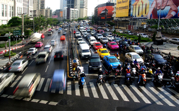 Thái Lan cũng có những khung giờ cao điểm như giao thông tại Việt Nam