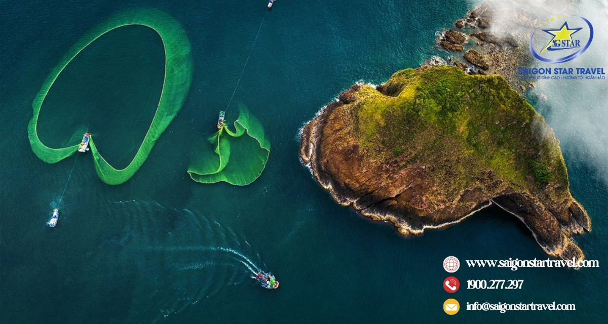 Ngư dân thả cá tại Hòn Yến