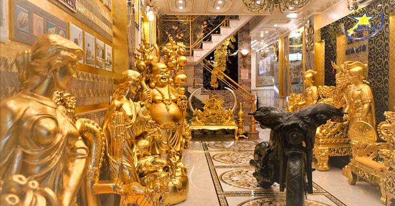 Du Xuân Tết với Tour Du lịch Miền Tây 2 Ngày 1 Đêm | Saigon Star Travel Bên trong ngôi nhà dát vàng Cần Thơ vô cùng xa hoa và lộng lẫy