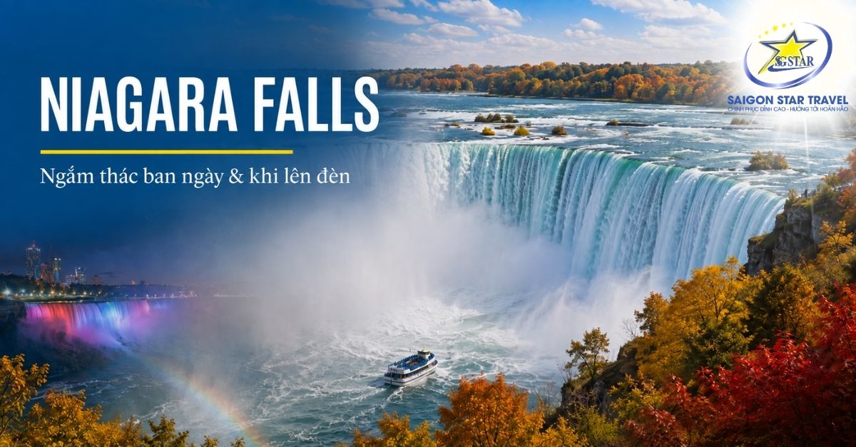 Thác Niagara trong Tour Bắc Mỹ 12 ngày 11 đêm