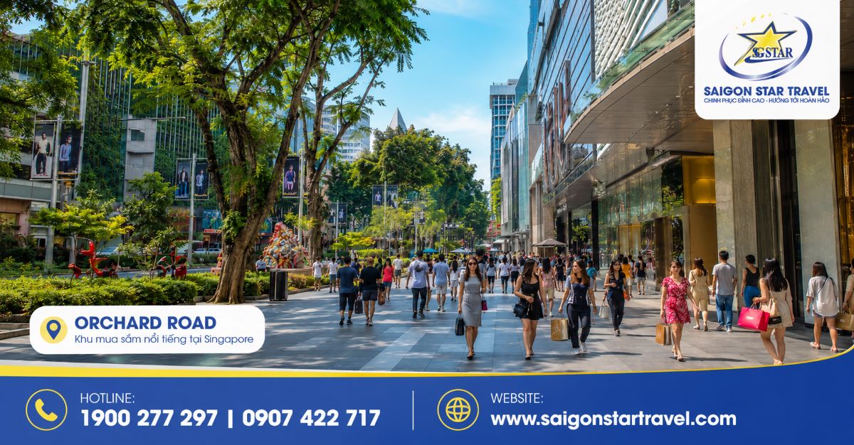 Orchard Road trong ngày tự do mua sắm tại Singapore