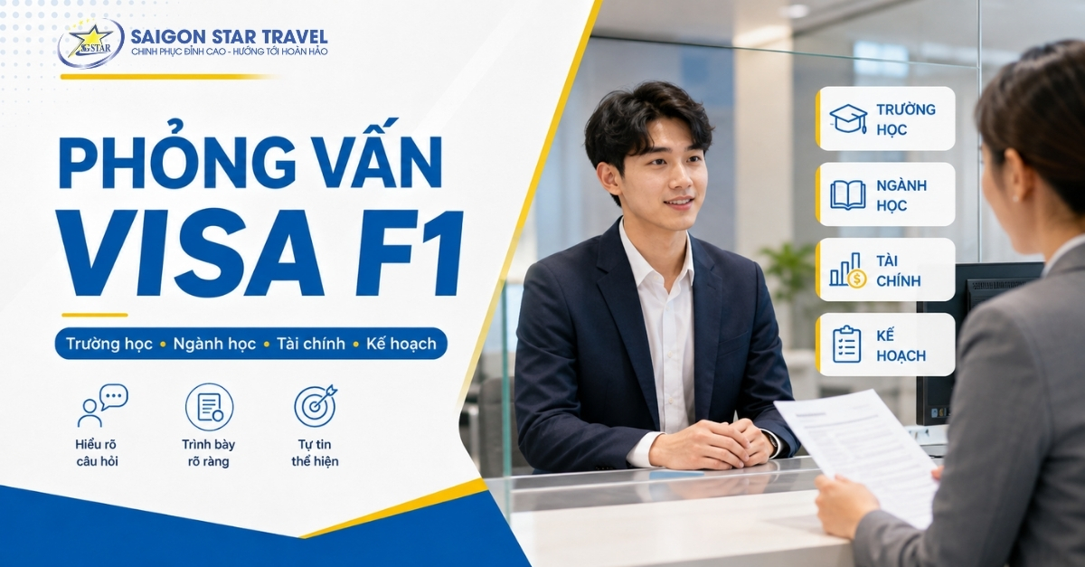 Phỏng vấn Visa F1 Mỹ về trường ngành học tài chính và kế hoạch