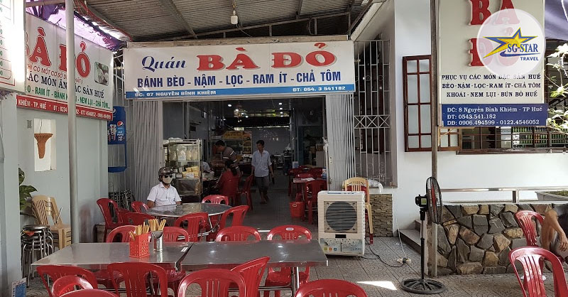 Quán Bà Đỏ với nhiều món ăn trứ danh, thu hút du khách Huế Bánh Lọc Trần Huế - Ẩm Thực Món Ăn Ngon Miền Trung