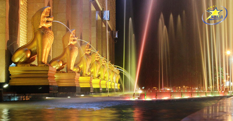 Tour Campuchia 2 Ngày 1 Đêm Giá Rẻ - Vườn Chùa Pukiri | Saigon Star Travel Quảng trường sông Bốn Mặt - tour du lịch campuchia 2 ngày 1 đêm