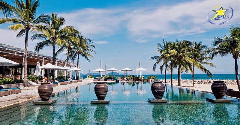 Không gian tại Hồ bơi Mia Resort
