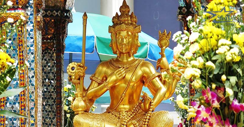 Review du lịch Thái Lan: Phật 4 Mặt linh thiêng | Saigon Star Travel Tượng Phật 4 mặt cầu an