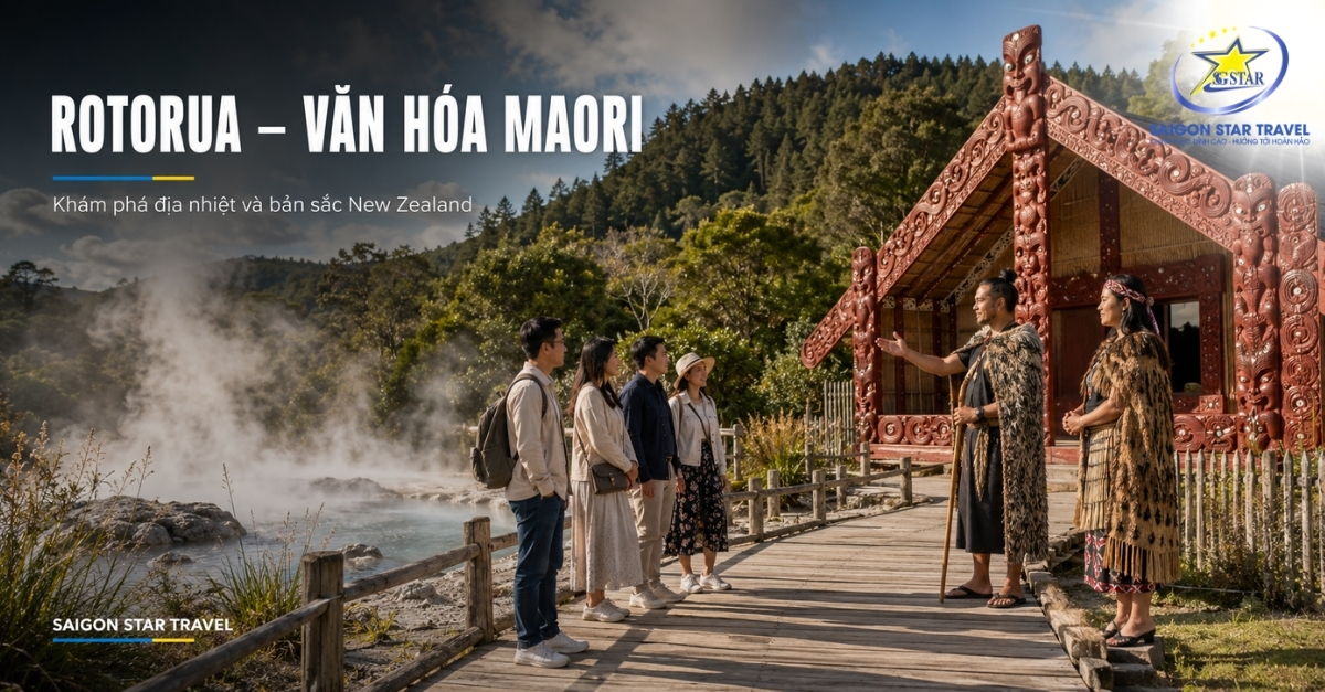 Rotorua và trải nghiệm văn hóa Maori trong Tour New Zealand Đảo Bắc