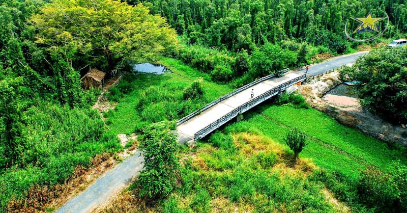 Rừng quốc gia U Minh Hạ nhìn từ trên cao