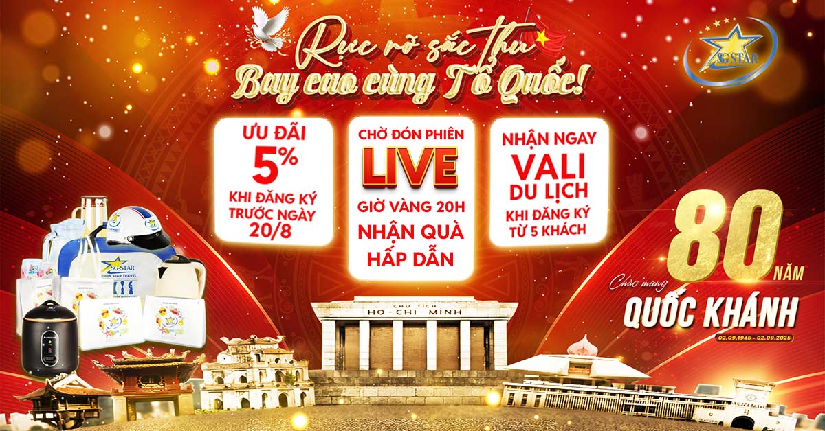 Tour Du lịch Lễ 2/9 tại Saigon Star Travel