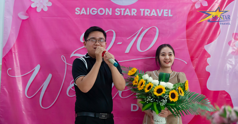 Saigon Star Travel Tổ Chức Cuộc Thi Cắm Hoa Chào Mừng Ngày 20.10 | Saigon Star Travel Thành quả và phần thuyết trình của PKD 2