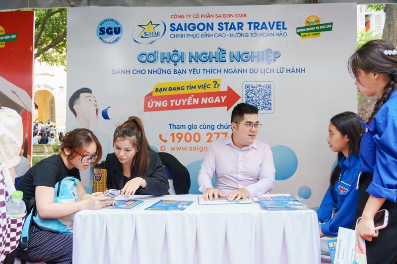 Saigon Star đồng hành cùng Đại Học Sài Gòn tại Ngày Hội Việc Làm - Lần 3 2024 | Saigon Star Travel saigon star travel trong ngay hoi viec lam lan 3 2024 tai sgu 2