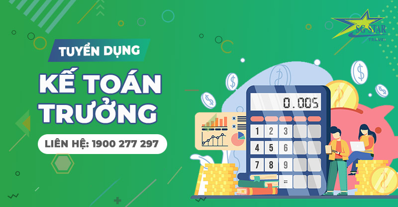 Tuyển dụng kế toán trưởng Saigon Star Travel