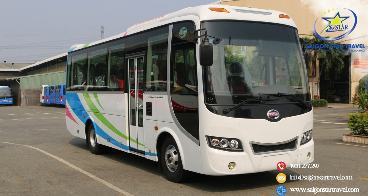Xe khách Samco Felix - Kinh nghiệm thuê xe 29 chỗ