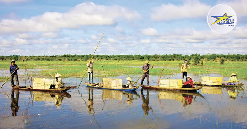 Sông Vàm Nao- con sông có nhiều cá tôm với những nét duyên ngầm Sông Vàm Nao- con sông có nhiều cá tôm với những nét duyên ngầm