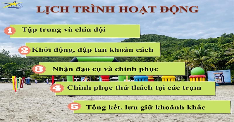lịch trình team building phú quốc 2023