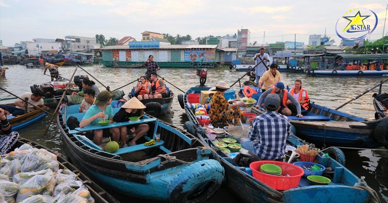 Tour Lục Tỉnh Miền Tây 3 Ngày 2 Đêm Tết Nguyên Đán | Saigon Star Travel Trải nghiệm Chợ nổi Cái Răng - Tour Tết Lục Tỉnh Miền Tây 3 Ngày 2 Đêm