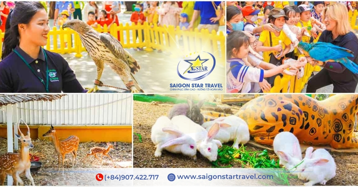 Giang Sơn Bách Thú là điểm tham quan sinh động, dễ tạo hứng thú cho trẻ nhỏ