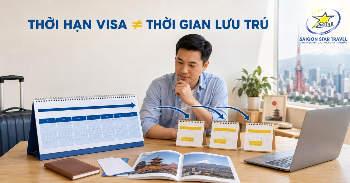 Phân biệt thời hạn Visa Nhật Bản và thời gian được phép lưu trú