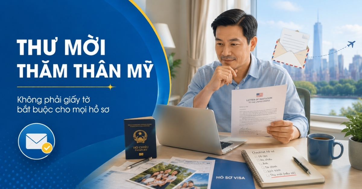 Thư mời khi xin Visa thăm thân Mỹ