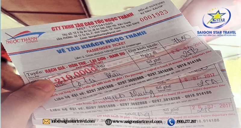 Thủ tục mua vé tàu