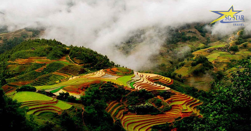 Top các địa điểm du lịch Tết Nguyên Đán 2025 hấp dẫn | Saigon Star Travel Thung lũng Mường hoa từ trên cao