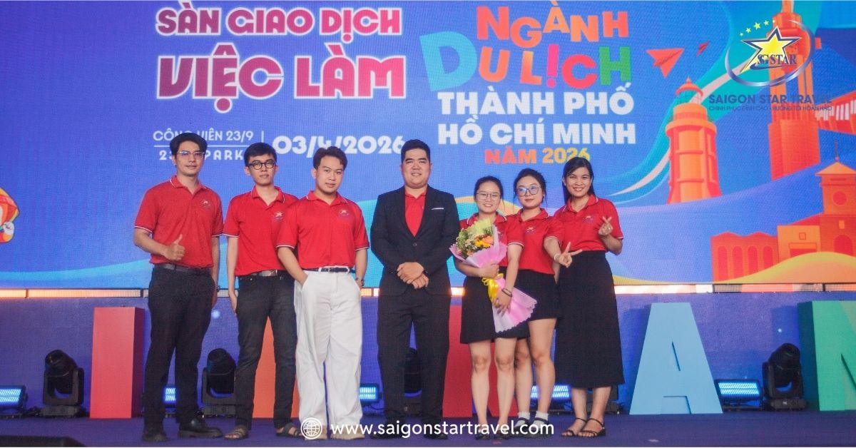 Đội ngũ chuyên viên của Saigon Star tham dự Ngày hội Du lịch TPHCM 2026