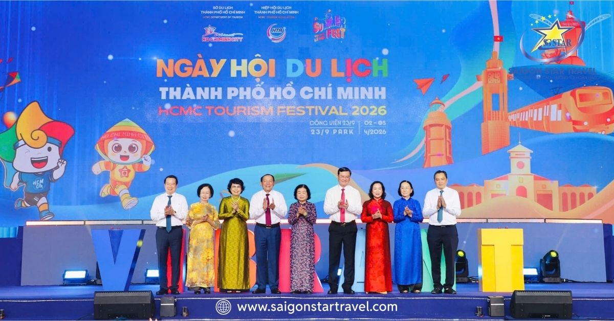 Các đồng chí Lãnh đạo cấp cao khai mạc Ngày hội Du lịch TPHCM 2026