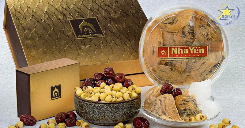 Làng yến Nha Trang - Khám phá đặc sản yến sào | Saigon Star Travel Tổ Yến Hồng màu sắc hơi cam, có vị thơm và dai