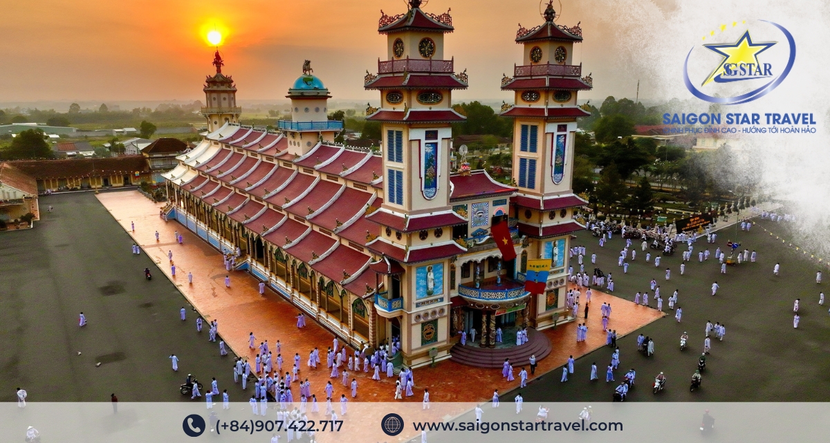 Toà Thánh Cao Đài - Tour Tây Ninh 3 ngày 2 đêm