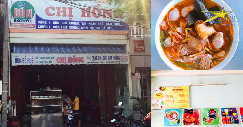 Top 5 quán bún bò Huế ngon, nổi tiếng nhất tại Đà Nẵng | Saigon Star Travel Bún bò chị Hồng- ngon nức tiếng Đà Nẵng