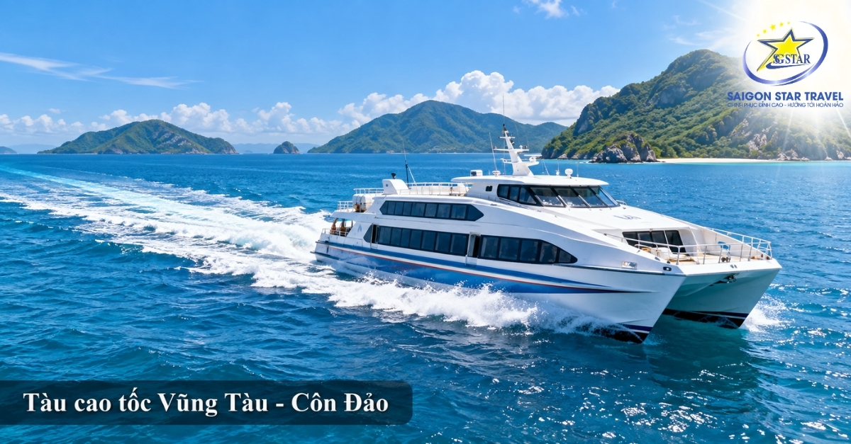 Tàu cao tốc đi Côn Đảo từ Vũng Tàu hiện đại, an toàn, tiện nghi