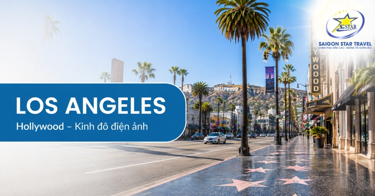 Đại lộ Danh vọng Hollywood trong Tour Đông Tây Mỹ