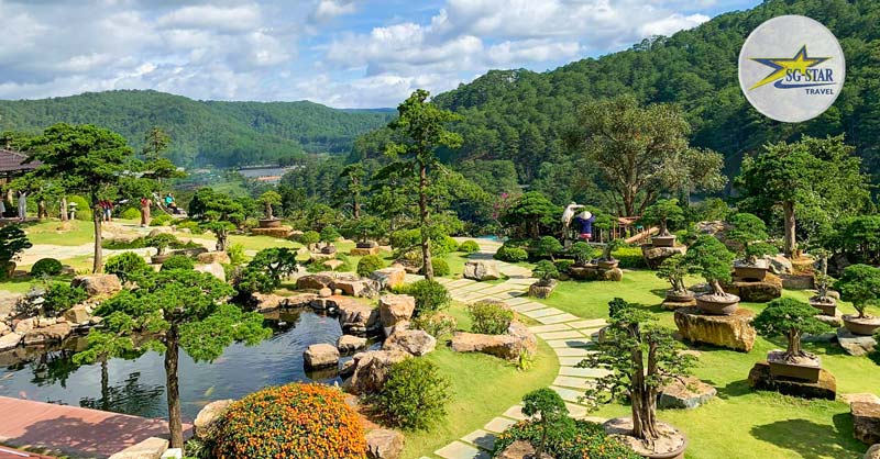 Tour Du Lịch Đà Lạt 4 Ngày 3 Đêm Mới Nhất | Bao Trọn Gói | Saigon Star Travel Check-in tại khu vườn Bonsai mang đậm phong cách Nhật Bản