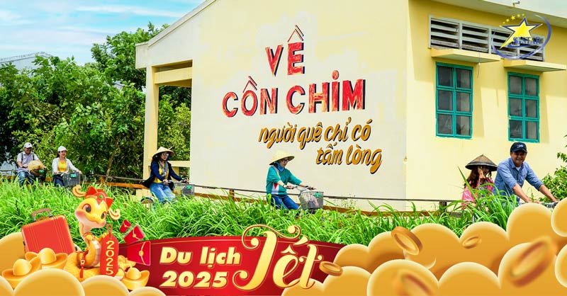 Tour Trà Vinh - Cồn Chim 1 Ngày Tết Nguyên Đán 2025 | Saigon Star Travel Tour Trà Vinh 1 Ngày Tết Nguyên Đán