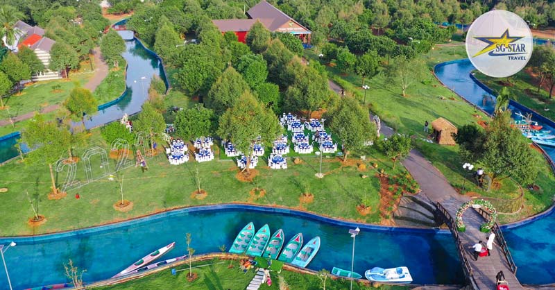 Tour Thảo Thiện Garden 1 Ngày - "Đà Lạt" Trong Lòng Long Khánh | Saigon Star Travel Một góc Khu du lịch nhìn từ trên cao - Tour Thảo Thiện Garden 1 Ngày