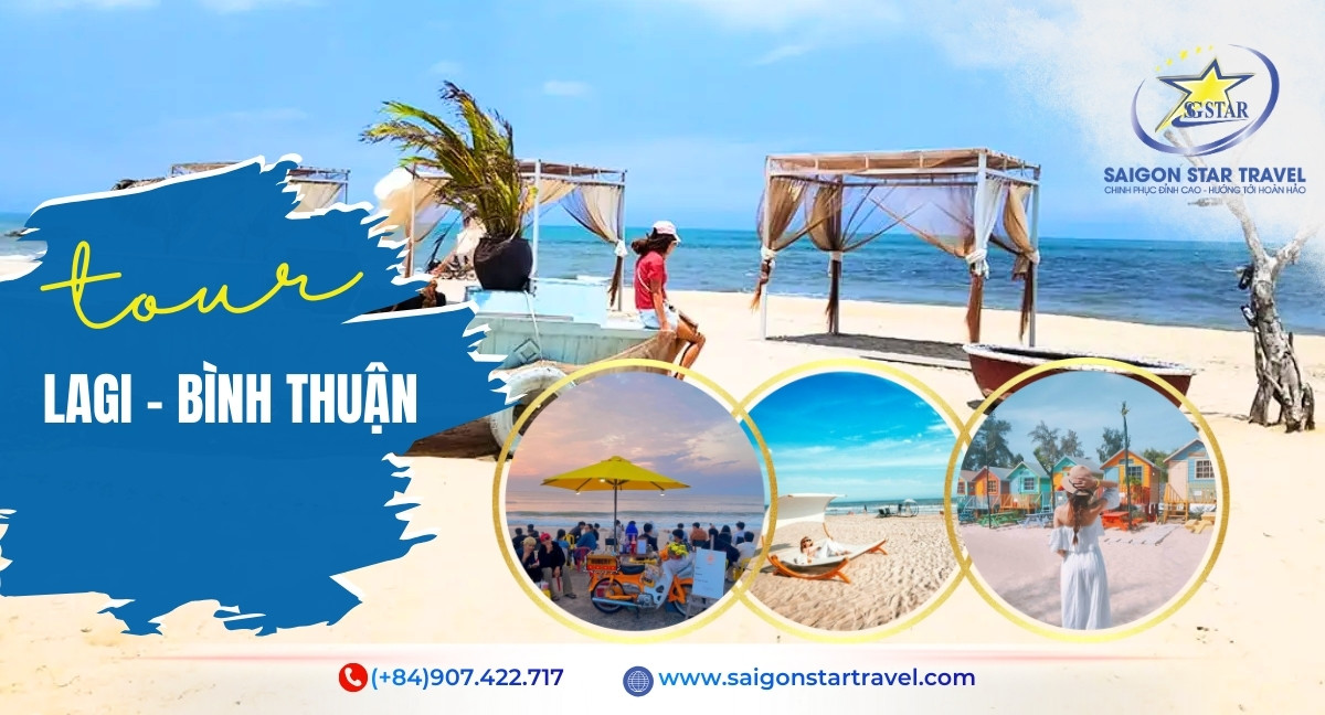 Tour du lịch Lagi Bình Thuận khởi hành từ TP.HCM, phù hợp nghỉ dưỡng cuối tuần và đi theo đoàn