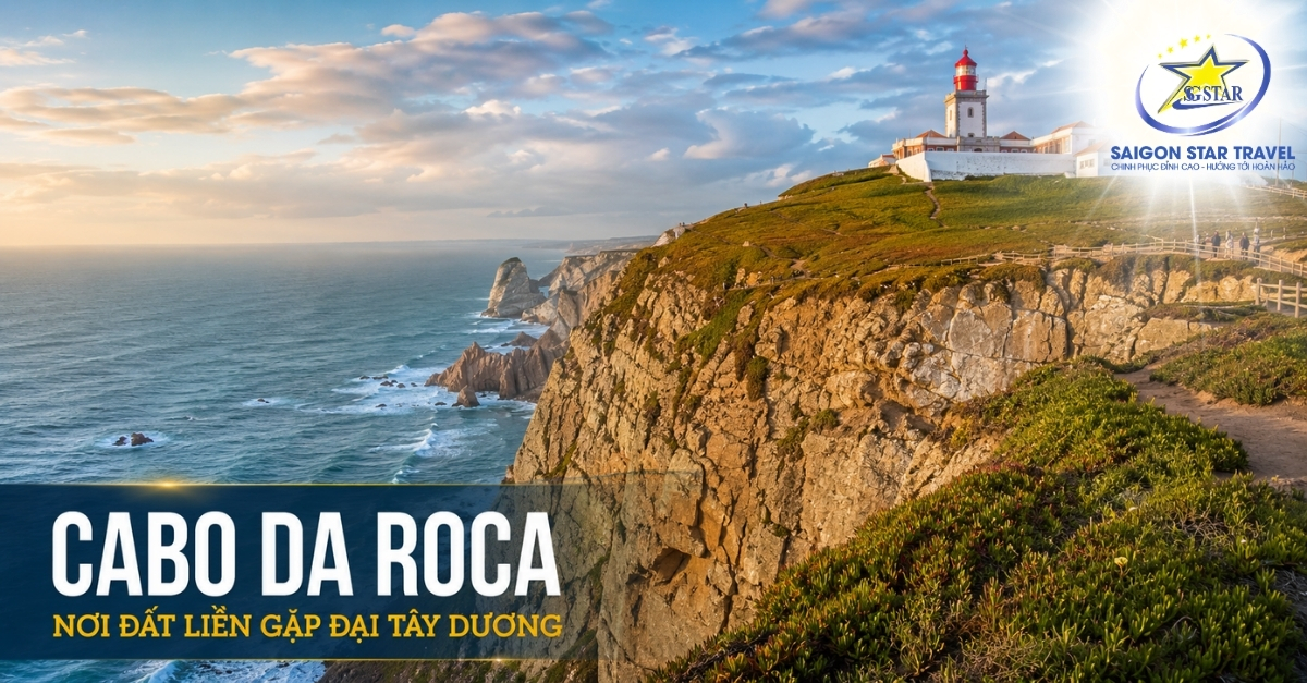 Cabo da Roca tại Bồ Đào Nha trong Tour Nam Âu
