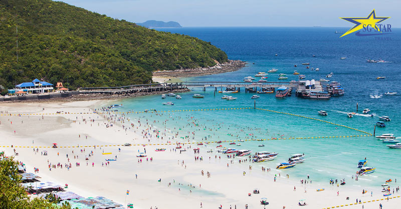 Đảo Coral Pattaya trong tour Thái Lan Bangkok Pattaya 6 ngày 5 đêm