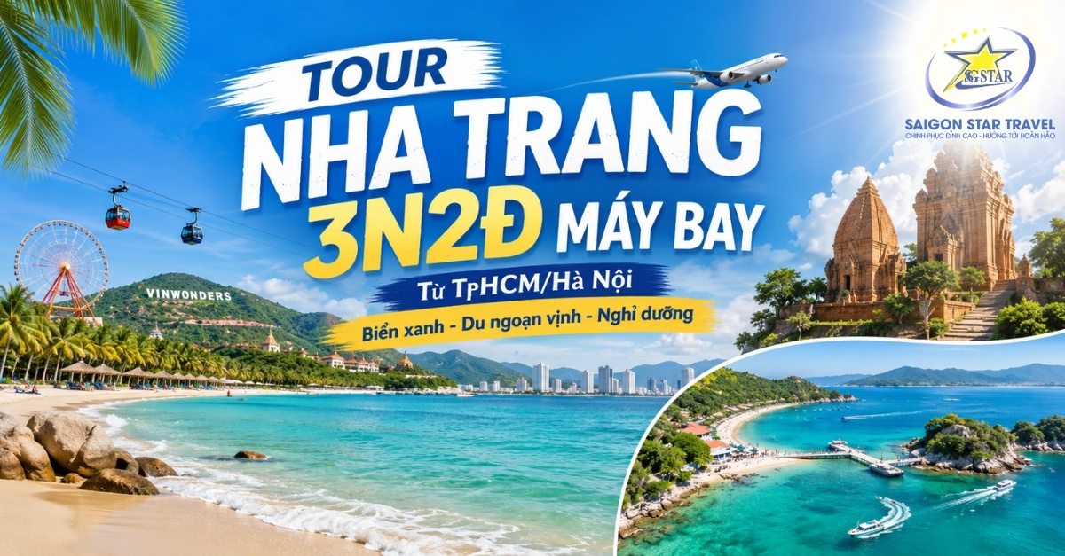 Tour Nha Trang 3 ngày 2 đêm máy bay từ TpHCM và Hà Nội