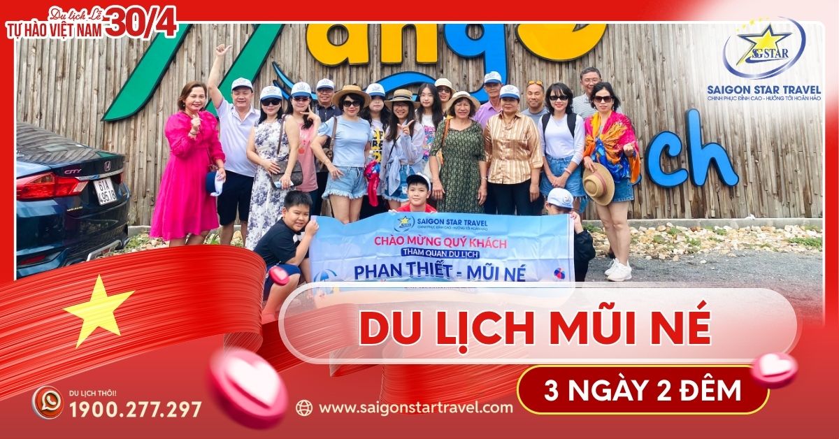 Tour Phan Thiết Mũi Né Lễ 30/4 - 3 Ngày 2 Đêm