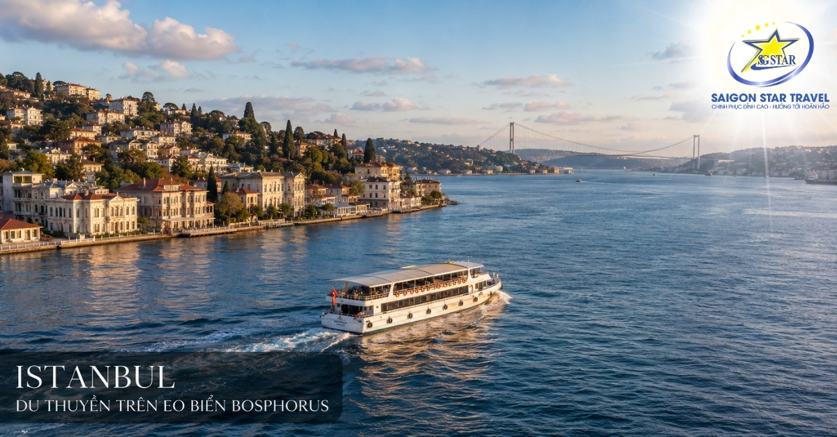 Du thuyền Bosphorus tại Istanbul trong Tour Thổ Nhĩ Kỳ