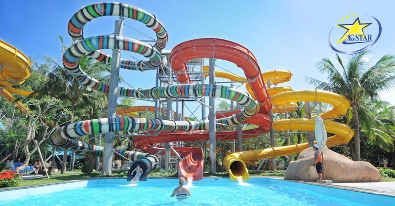 Phá đảo công viên nước Vinpearl Nha Trang | Saigon Star Travel Tro choi ho den Vinpearl Nha Trang