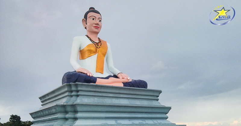 Tour Du Lịch Campuchia Tết Dương Lịch 3 Ngày 2 Đêm | Kampot - Bokor - Phnompench | Saigon Star Travel Chiêm ngưỡng bức tượng thờ thánh nữ Ya Mao khổng lồ