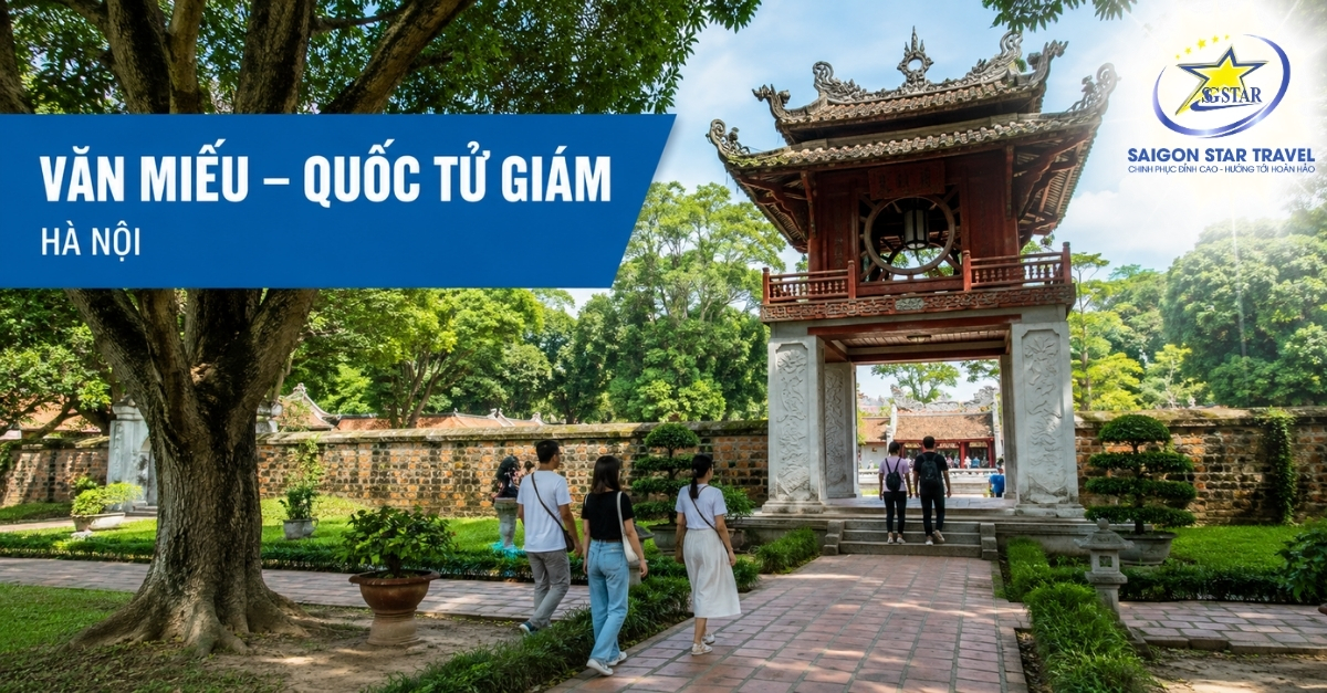 Văn Miếu Quốc Tử Giám trong Tour Hà Nội Hạ Long 3N2Đ