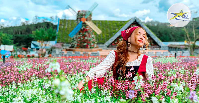 Vé Fresh Garden | Saigon Star Travel Đà Lạt luôn nổi tiếng về hoa và fresh Garden cũng không ngoại lệ