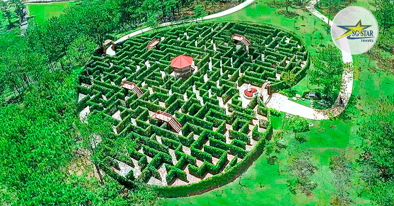 Vé Thung Lũng Tình Yêu Mộng Mơ | Saigon Star Travel Khu vực vườn mê cung của KDL