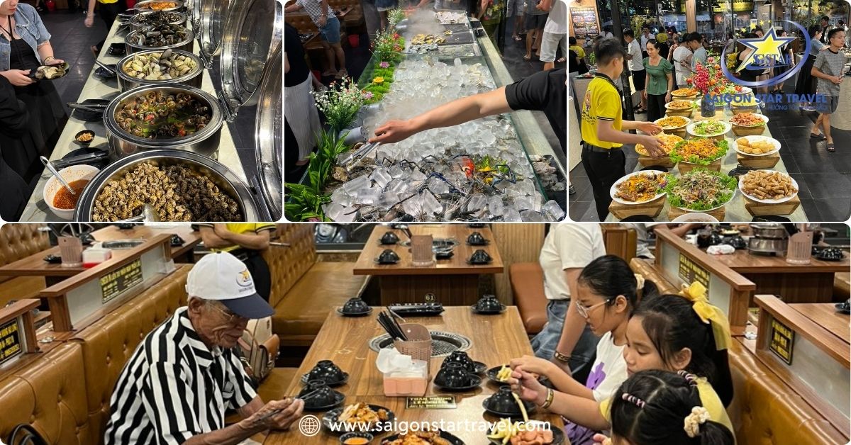 Thưởng thức Buffet hải sản thịnh soạn trong Tour Quy Nhơn Phú Yên lễ 30/4
