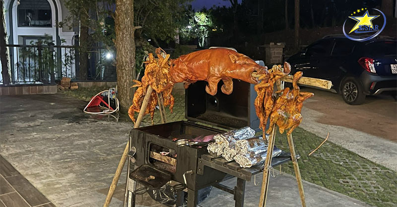 Villa Kim Huê 3 Sao Đà Lạt | Saigon Star Travel Nướng BBQ tại Villa