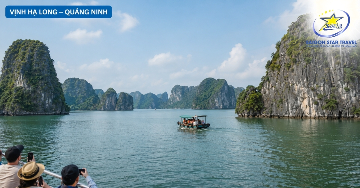 Vịnh Hạ Long trong Tour Hà Nội Ninh Bình Sapa 6 ngày 5 đêm