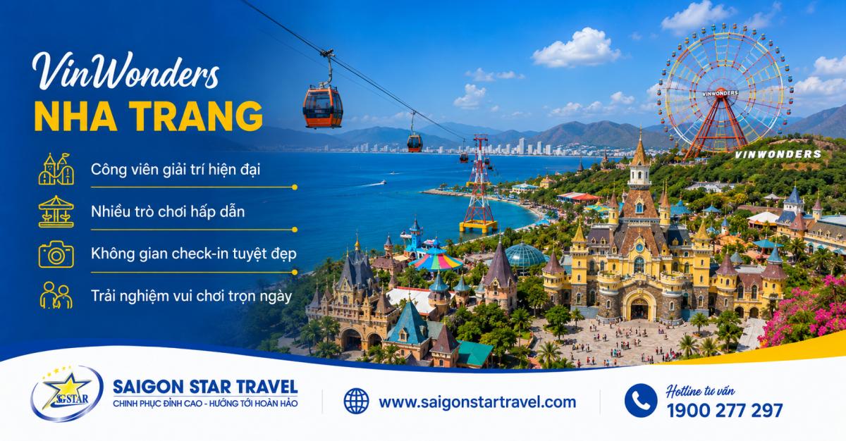 VinWonders Nha Trang trong tour Nha Trang 4 ngày 3 đêm
